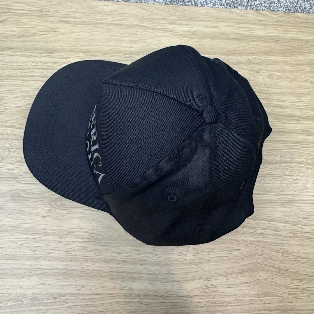 Make‎ America Great Again Hat Cap Snap Back Never Surrender Dark MAGA Black USA